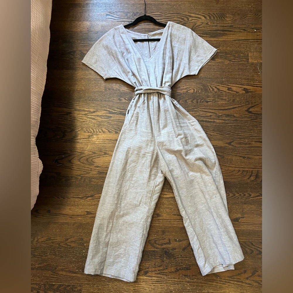 Tonle linen wide leg jumpsuit